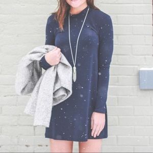 NWT-BCBGENERATION Dark Blue Retro Dress -Sz Small